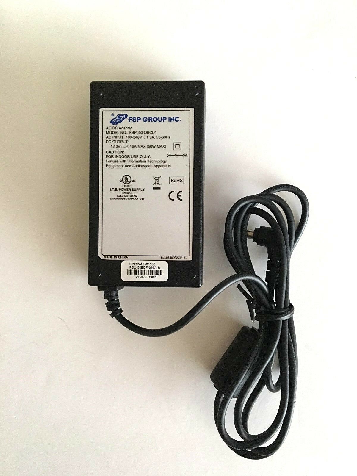 Adapter Charger laptop FSP GROUP FSP050-DBCD1 091323-11 12V 50W NC+ zasilacz Compatible Model: FSP050-DBC